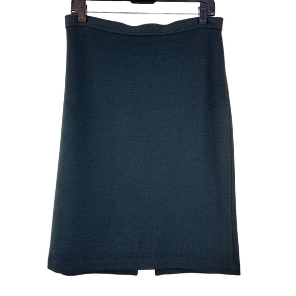 St. John Caviar Black Pencil Skirt